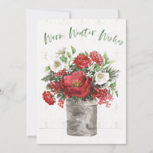 Warme Winterwünsche Feiertagskarte