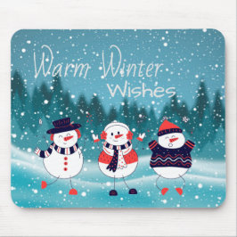 Warme Winterwünsche Mousepad