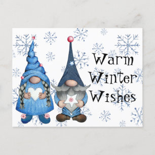 Warme Winterwünsche Postkarte