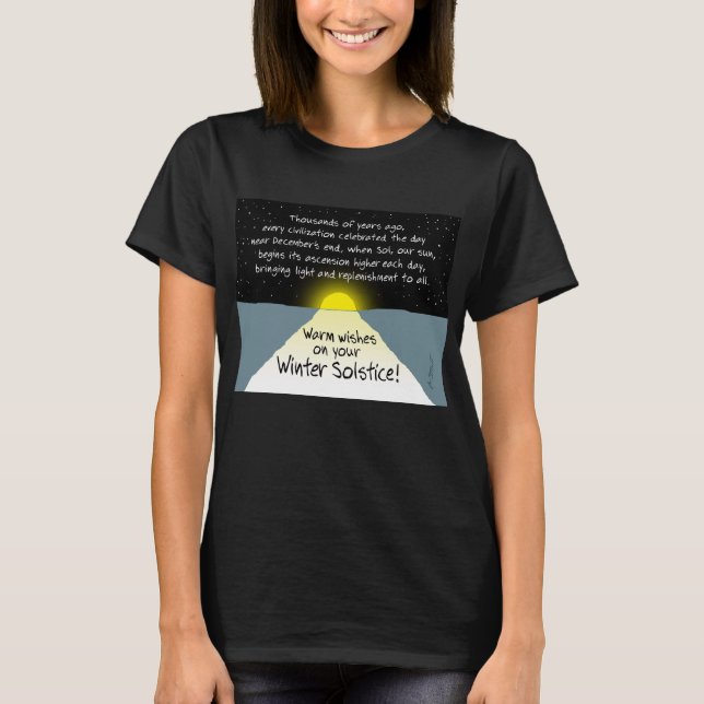 Warme Wünsche auf Ihre Wintersonne! -T-Shirt T-Shirt (Vorderseite)