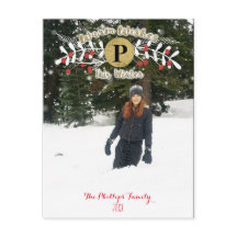 Warme Wünsche Dieses Winter Weihnachts-Foto