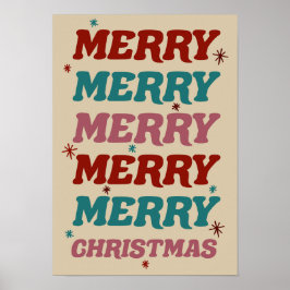 Warme Wünsche Elegante Weihnachtsfest Poster