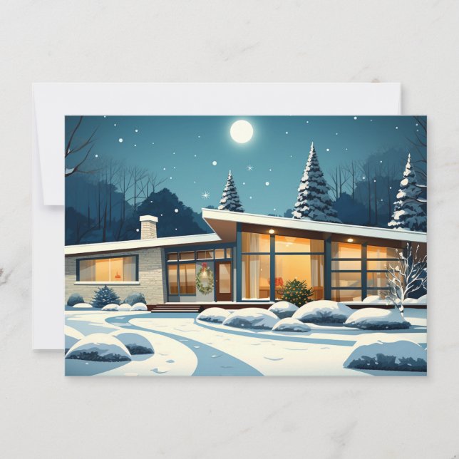 Warme Wünsche Feiertagskarte (Vorderseite)