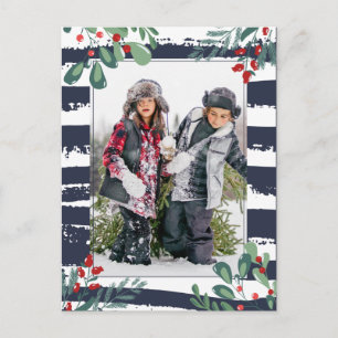 Warme Wünsche Foto Holiday Card Feiertagspostkarte