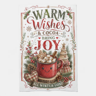 Warme Wünsche Geschirrtuch