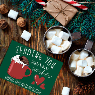 Warme Wünsche Tasse Warmes Kakao Weihnachten