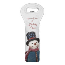 "Warme Wünsche und Weihnachtsfreude" Schneemann