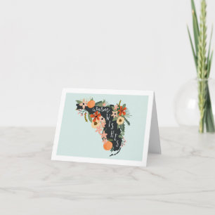 Warme Wünsche von der florida-Notizkarte   Mint Karte