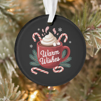 Warme Wünsche Weihnachten Heiße Schokolade Zuckerr Ornament