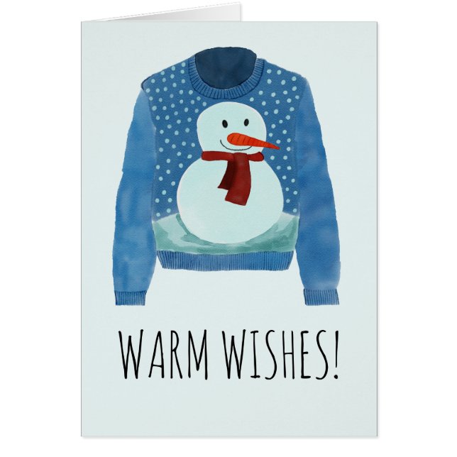 Warme Wünsche Weihnachts-Sweater (Vorne)