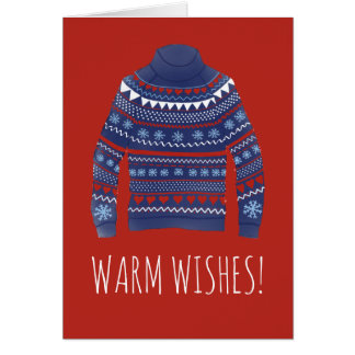 Warme Wünsche Weihnachts-Sweater