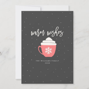 Warme Wünsche Weihnachtskarten Feiertagskarte