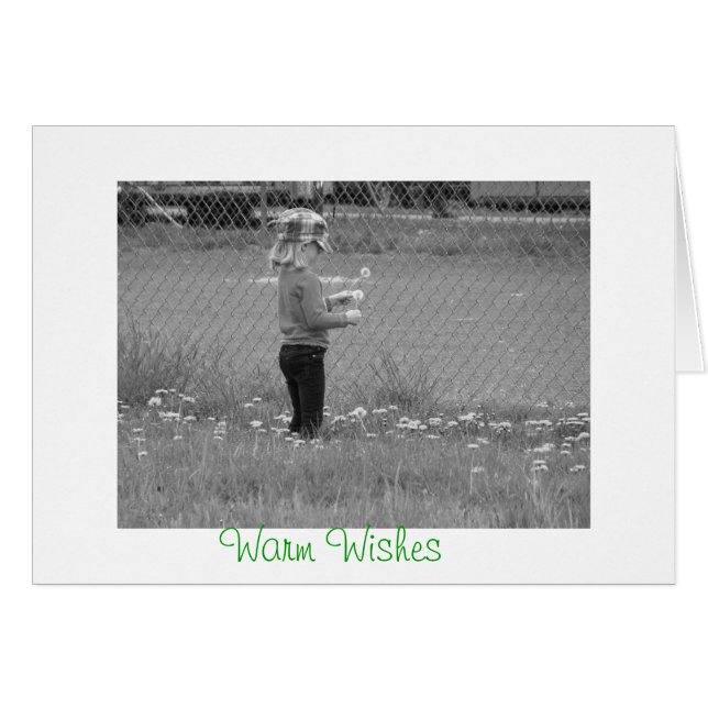 Warme Wunschkarte (Vorderseite (Horizontal))