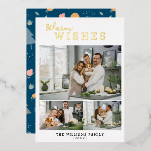 Warme wünscht 3 Fotomaterial Folien Feiertagskarte