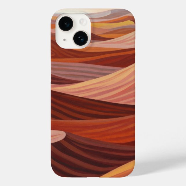 Warme Wüstenlandschaft - Landschaftliche Kunstdruc Case-Mate iPhone Hülle (Rückseite)