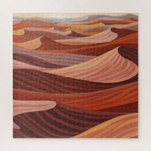 Warme Wüstenlandschaft - Landschaftliche Kunstdruc Puzzle