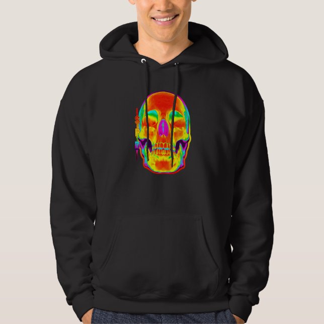 Wärmebild-Schädelhitze Hoodie (Vorderseite)