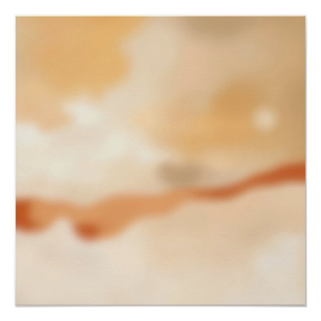 Warmer abstrakter Fluss Poster (Vorderseite)