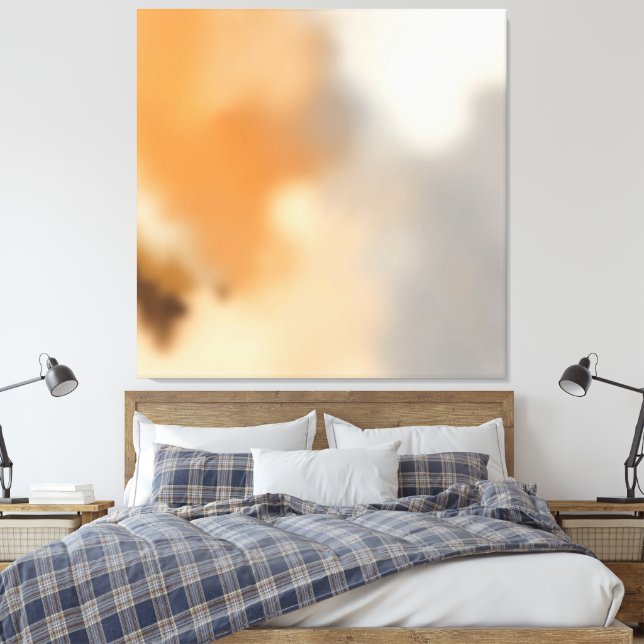 Warmer abstrakter Hintergrund Leinwanddruck (Insitu (Schlafzimmer))