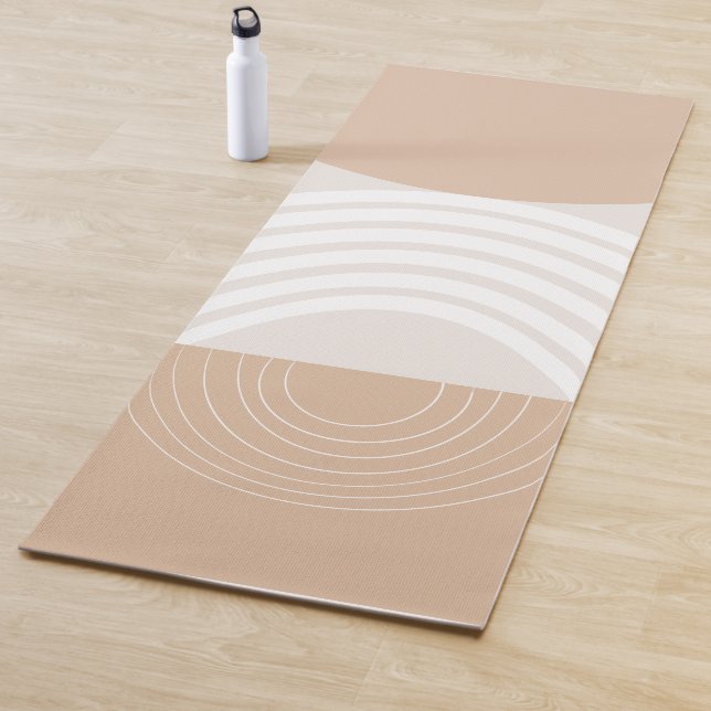 Warmer Beige Sonnenbogenbilanz #2 Yogamatte (Beispiel)
