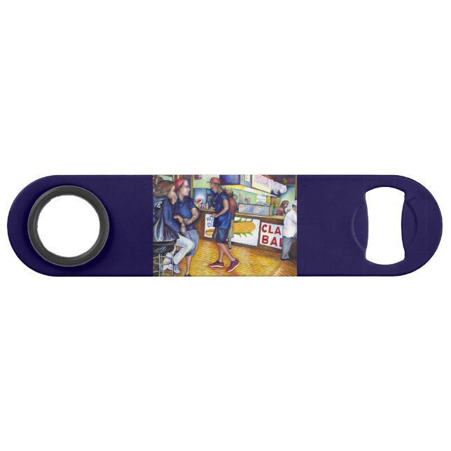 Warmer Bier, kalte Männer und ich bin heiß Speedflaschenöffner (Rückseite Horizontal)