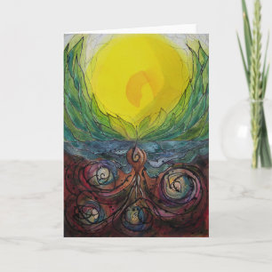 Warmer Empfang Notecard Karte