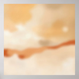 Warmer Fluss Abstract Poster