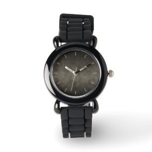Warmer Grauer Goth Ombre Hintergrund Kunst Armbanduhr