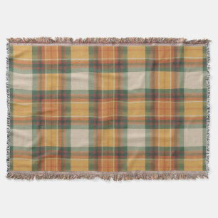 Warmer Herbst-Ernte-Tartan-Karomuster Decke