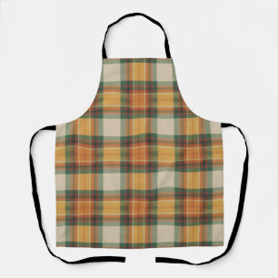 Warmer Herbst-Ernte-Tartan-Karomuster Schürze