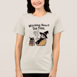 Warmer Herbst gemütliche Hexenlesung Tri-Blend Shirt