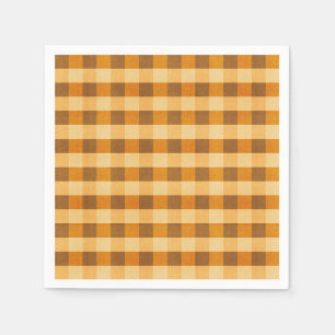 Warmer Herbst-Karostoff Serviette
