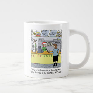 Warmer Kaffee Feiertag - Funny Christmas Cartoon Jumbo-Tasse
