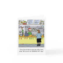 Warmer Kaffee Feiertag Sonniger Cartoon Weihnachte