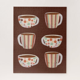Warmer Kreis auf Kaffeetassen Puzzle