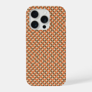 Warmer Mid-Century Retro Boomerang Atomstil iPhone 15 Pro Hülle