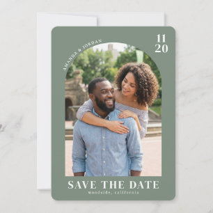 Warmer Minimalistischer Foto-Stil Save The Date