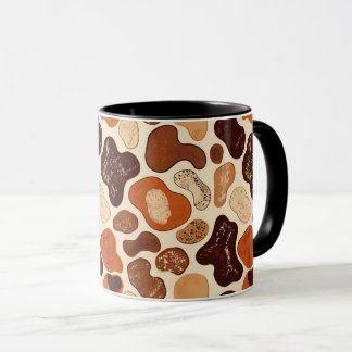 Warmer neutraler abstrakter Becher – modernes orga Tasse