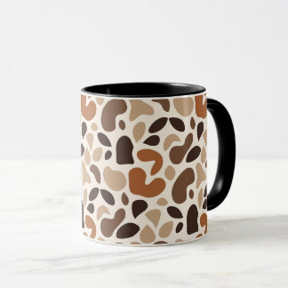 Warmer neutraler abstrakter Becher – modernes orga Tasse