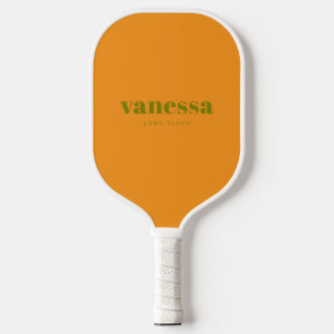 Warmer Oliven- und Orangen-Farbton Rev Minimaler m Pickleball Schläger