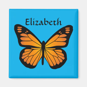 Warmer Orangenschmetterling Magnet