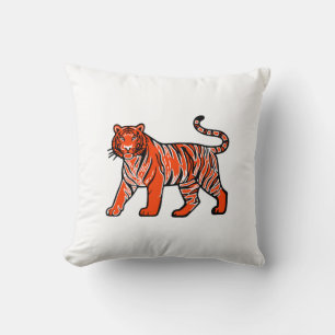Warmer Oranger Tiger  Kissen