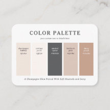 Warmer Rosa & Champagner Hochzeitsfarbpalette Kart