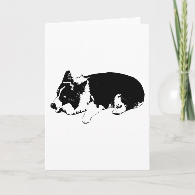 warmer Ruhewunsch, Corgi Karte (Vorderseite)