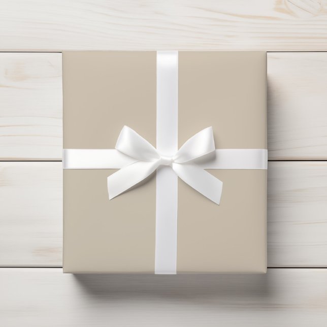 Warmer Sandy Beige Subtle Solid Geschenkpapier (Von Creator hochgeladen)