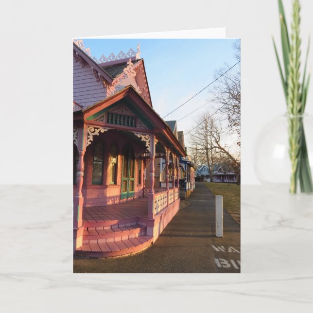 Warmer Sonnenuntergang auf Gingerbread - Martha's  Karte (Vorderseite)