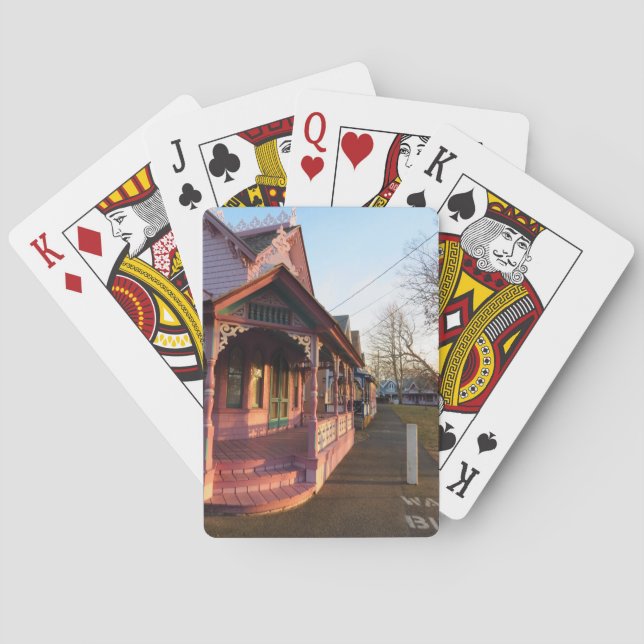 Warmer Sonnenuntergang auf Gingerbread - Martha's  Spielkarten (Rückseite)