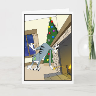 Warmer und flockiger Feiertag Feiertagskarte