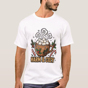 Warmer und gemütlicher Heiße Schokolade T-Shirt