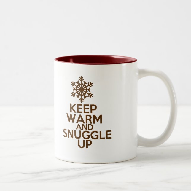 Warmer und Snuggle Coffee Cup behalten Zweifarbige Tasse (Rechts)